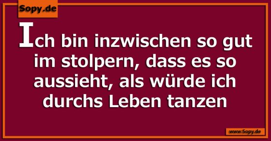 Gut im stolpern
