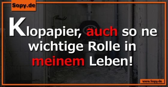 Klopapierwortwitz clever: Wichtige Rolle im Leben