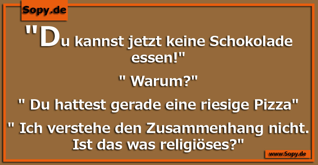 Verwirrte Person zwischen Pizzakarton und Schokolade hinterfragt seltsame Diätlogik