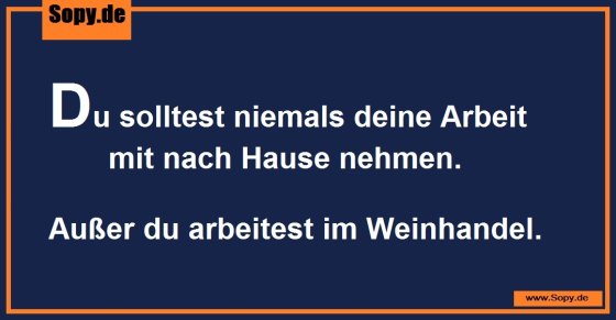 Arbeit mit nach Hause