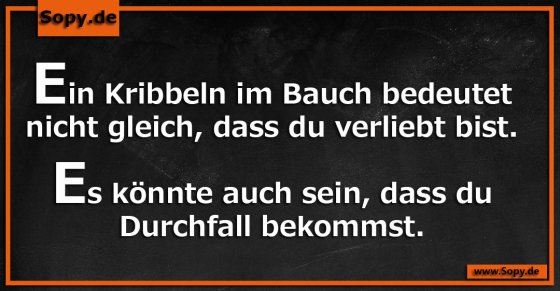 Ein Kribbeln im Bauch