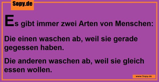 Zwei Arten von Mensch