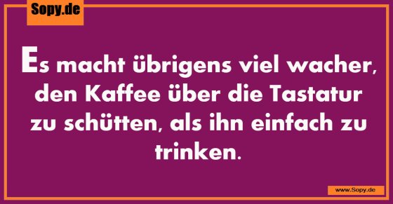 Kaffee über die Tastatur