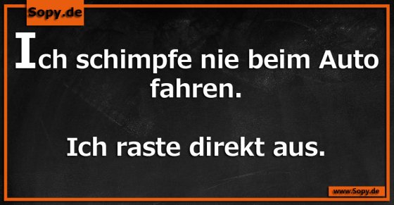 Verkehrsironie direkt: Nicht Schimpfen, sondern Ausrasten