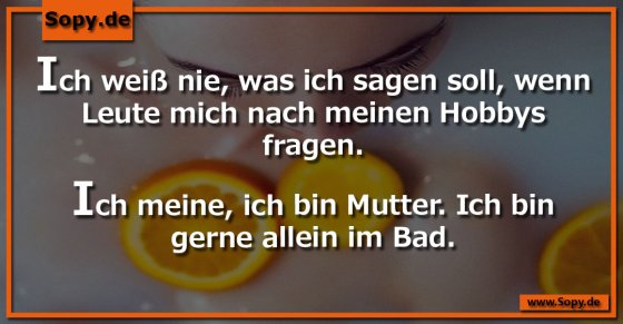 Gerne allein im Bad