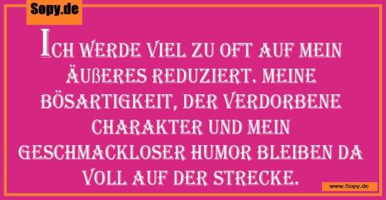 mein Äußeres reduziert
