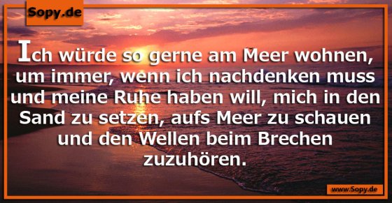 Am Meer wohnen