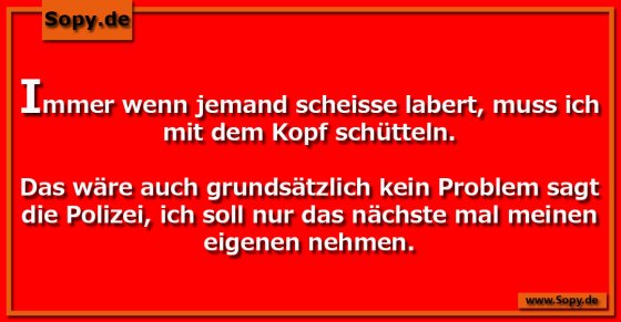 Kopf schütteln