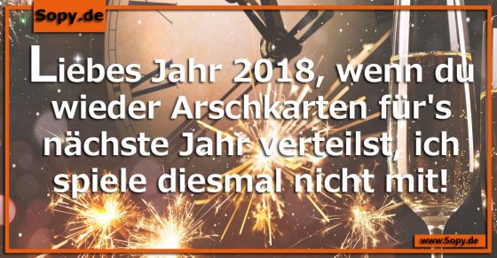 Liebes Jahr 2018