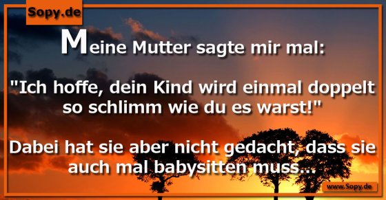 Muttersegen mit Rache: Doppelt so schlimmes Kind