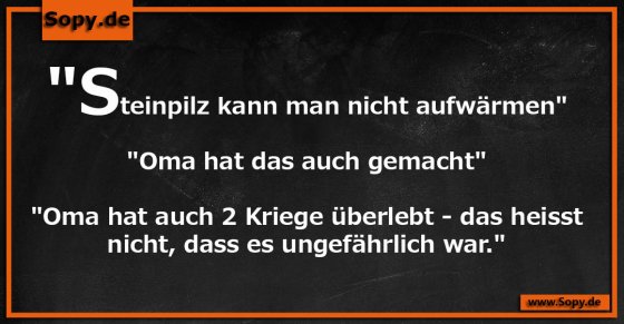 Generationenweisheit hinterfragt: Oma hat auch Kriege überlebt