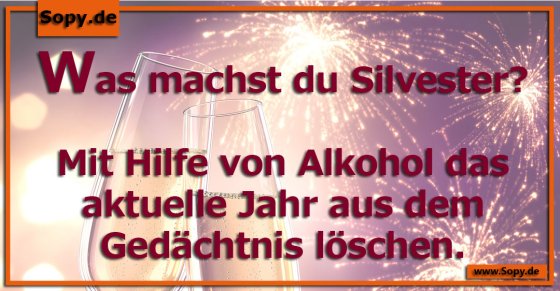 Was machst du Silvester