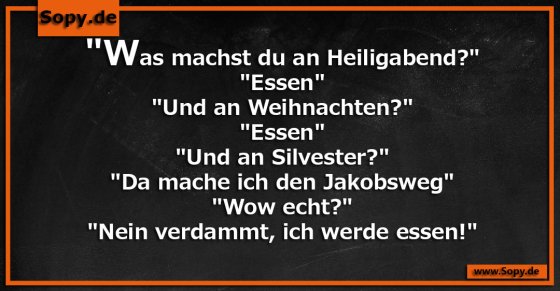 Essensironie ehrlich: Jakobsweg oder doch nur essen