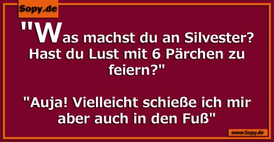 Silvesterangst humorvoll: Sechs Pärchen als Herausforderung