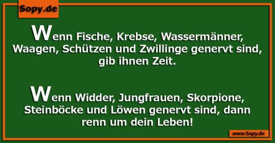 Genervt sind