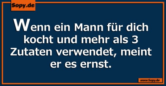 Mann für dich kocht