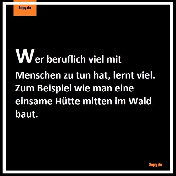 Beruflich viel mit Menschen