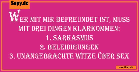 mit drei Dingen