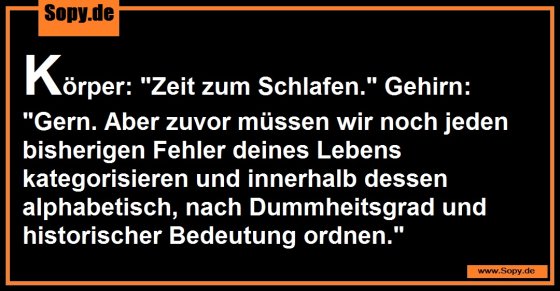 Gedankenkarussell nachts: Erst alle Fehler sortieren