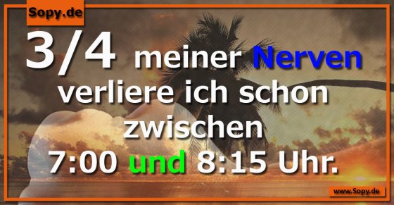 Nerven verlieren