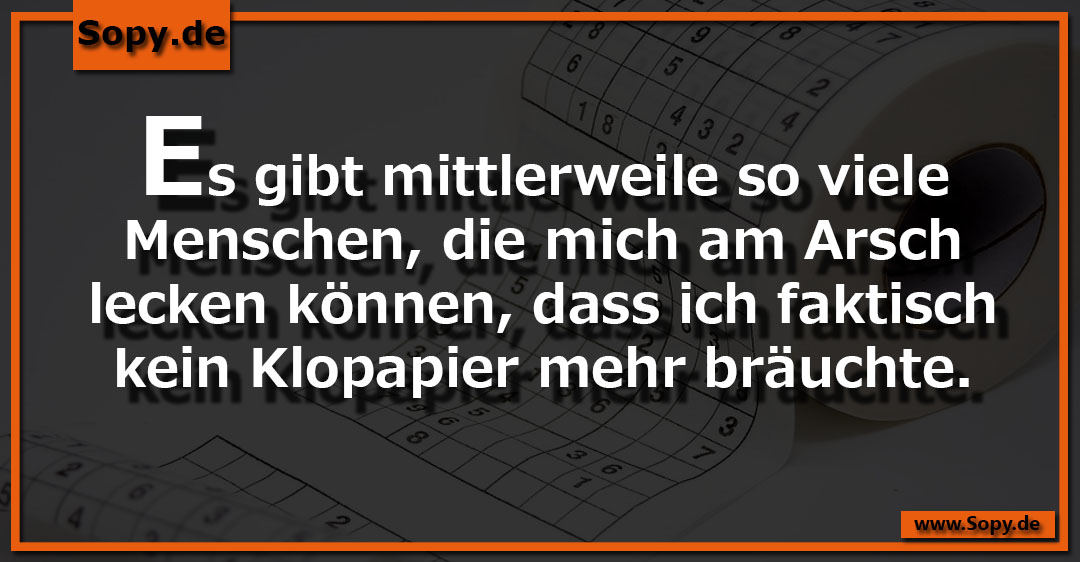 Klopapierrolle symbolisiert derben Sarkasmuswitz über überflüssige Höflichkeiten und Menschen