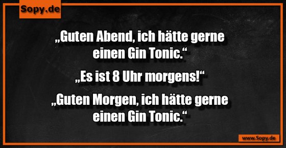 Früher Gin Tonic: Guten Abend wird zu Guten Morgen