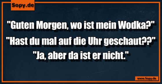 Guten Morgen Wodka