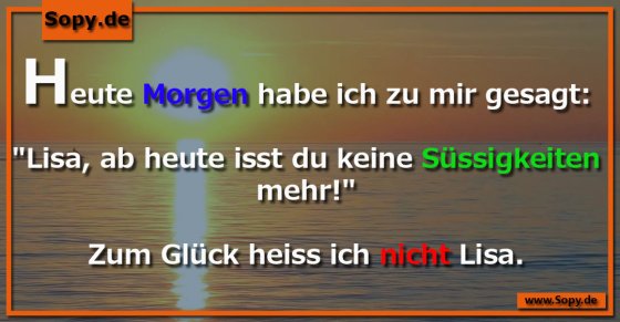 Vorsatzumgehung clever: Zum Glück heiße ich nicht Lisa