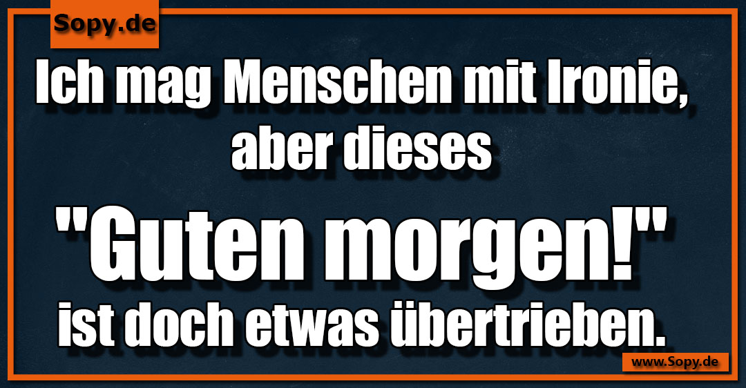 Skeptisch dreinblickende Person hinterfragt übertriebenen fröhlichen Morgengruß ironisch