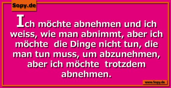 Möchte abnehmen