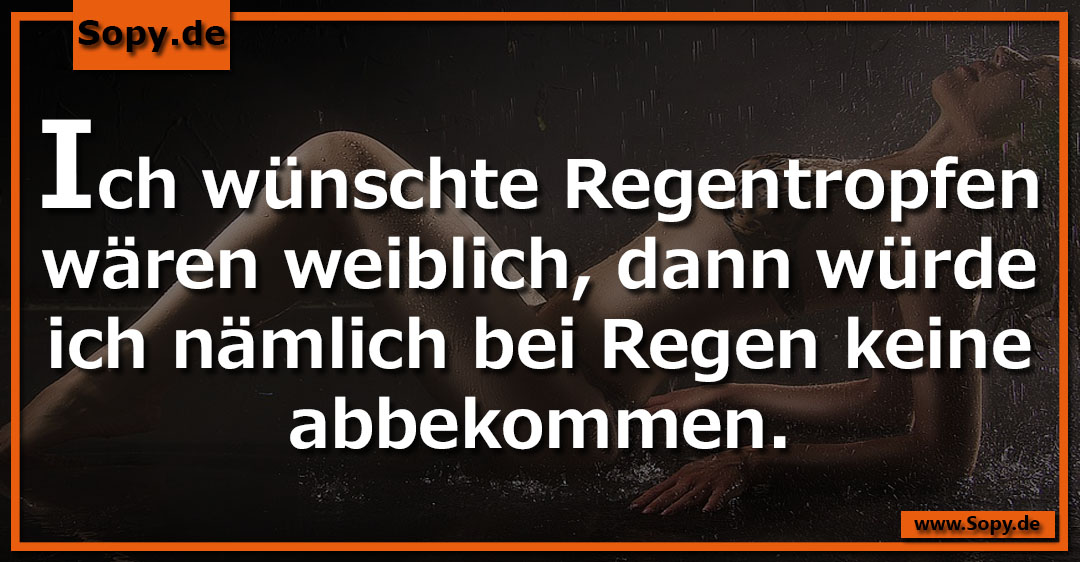 Regentropfen fallen vom Himmel symbolisieren frechen Wunsch nach weiblichen Tropfen