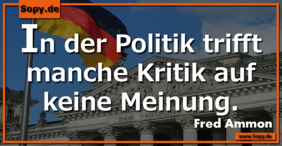 Politikkritik verpufft: Kritik trifft keine Meinung