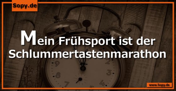 Mein Frühsport
