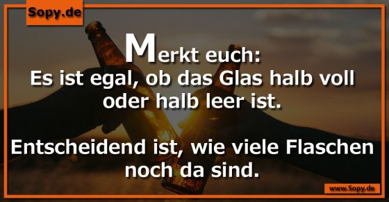 Optimismus neu gedacht: Zählen der Flaschen zählt