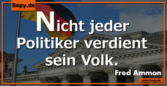Politikerkritik knapp: Nicht jeder verdient sein Volk
