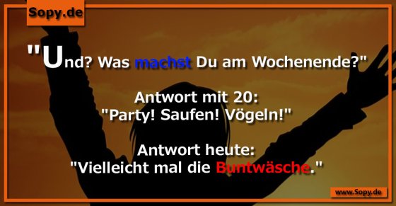 Generationenvergleich: Party früher, Buntwäsche heute