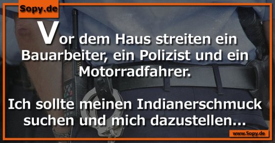 Alltagssatire: Streit vorm Haus verlangt nach Kostüm