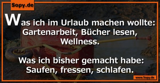 Im Urlaub machen