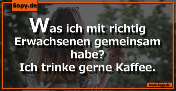 Trinke gerne Kaffee