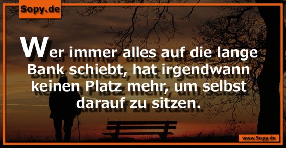 Aufschieberitis warnt: Kein Platz mehr für einen selbst
