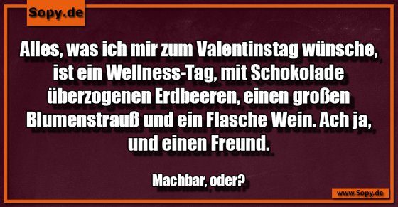 Zum Valentinstag wünsche