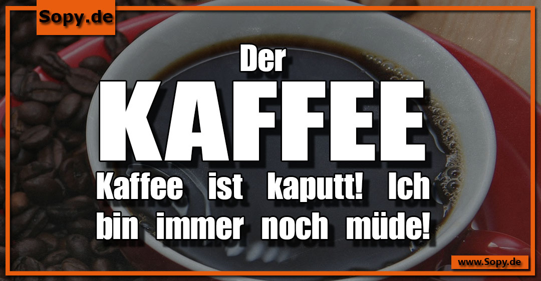 Defekte Kaffeemaschine symbolisiert frustrierende Kaffeepanne am müden Morgen