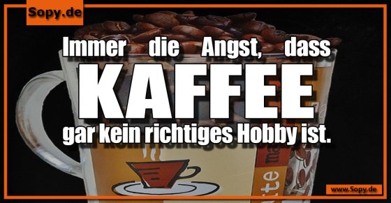 Angst, dass Kaffee