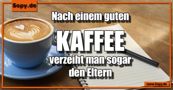 Nach einem guten Kaffee