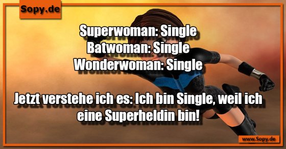 Superheldinnenironie clever: Alle berühmten Frauen Single