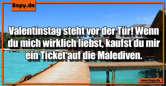 Geschenkanspruch großzügig: Ticket auf die Malediven bitte