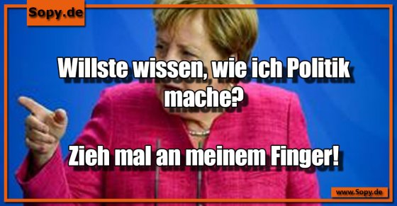 Fingerwitz derb: Politik machen durch Fingerziehen