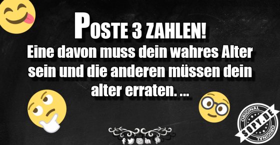 Poste 3 Zahlen