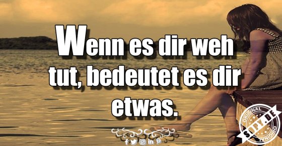 Gefühle zeigen: Schmerz bedeutet echte Bedeutung