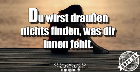 Du wirst draußen